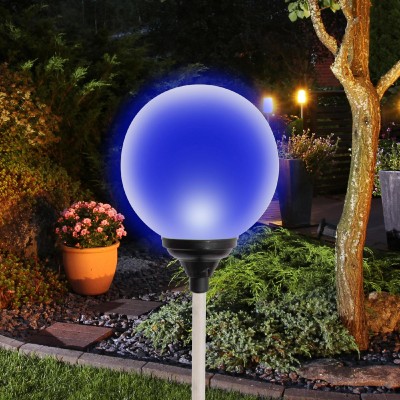 Decor solar glob din sticla LED multicolor - MX 625